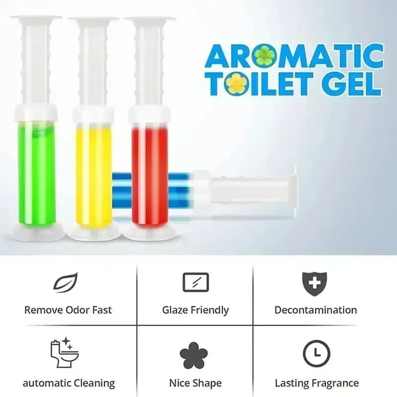 Toilet Gel Cleaner Flower Stamp – 6 Scents, Antibacterial Toilet Gel Cleaner Babs