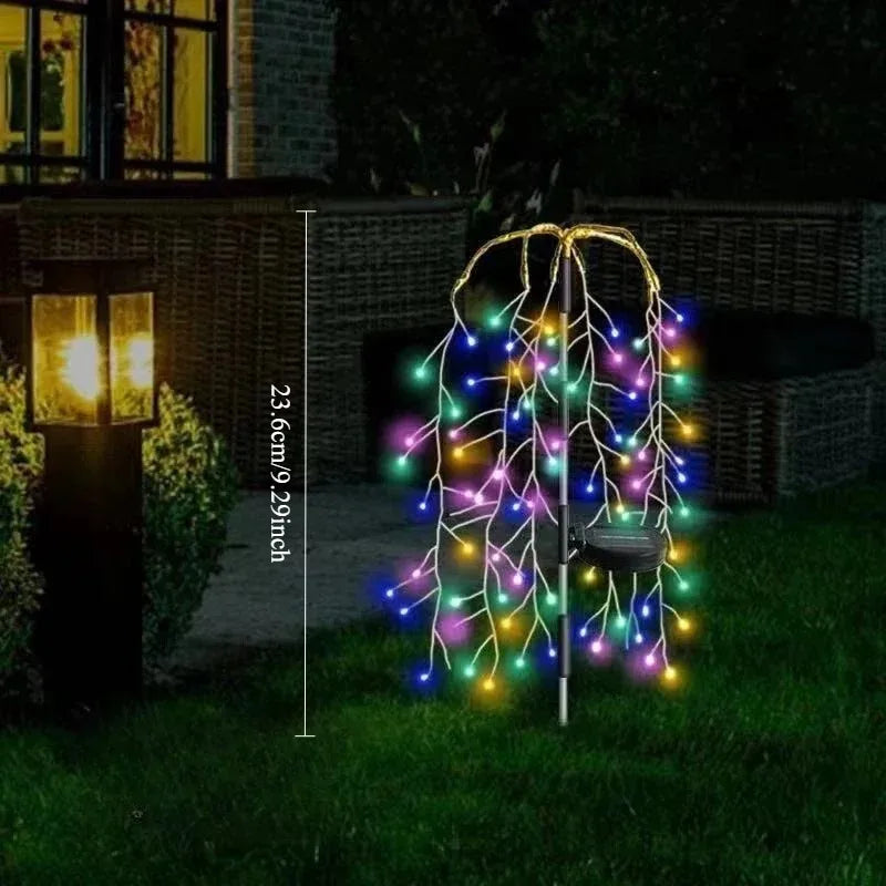 Solar Fireworks Dandelion Garden Lights – LED Outdoor Decor Solar Garden Lights Babs Multicolor 100 LED