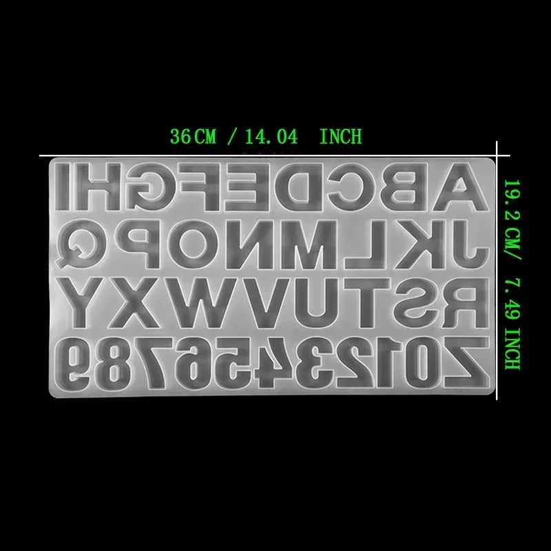 Alphabet Silicone Epoxy Resin Molds – DIY Jewelry Making Silicone Resin Mold Babs