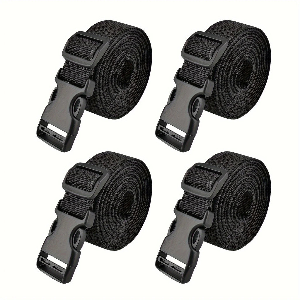 4-Pack Adjustable Luggage Straps – Reusable Nylon Fasteners Luggage Straps Babs