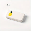 2pcs Mini 3-Grid Pill Organizer – Cute Travel Tablet Case Pill Organizer Case Babs pineapple