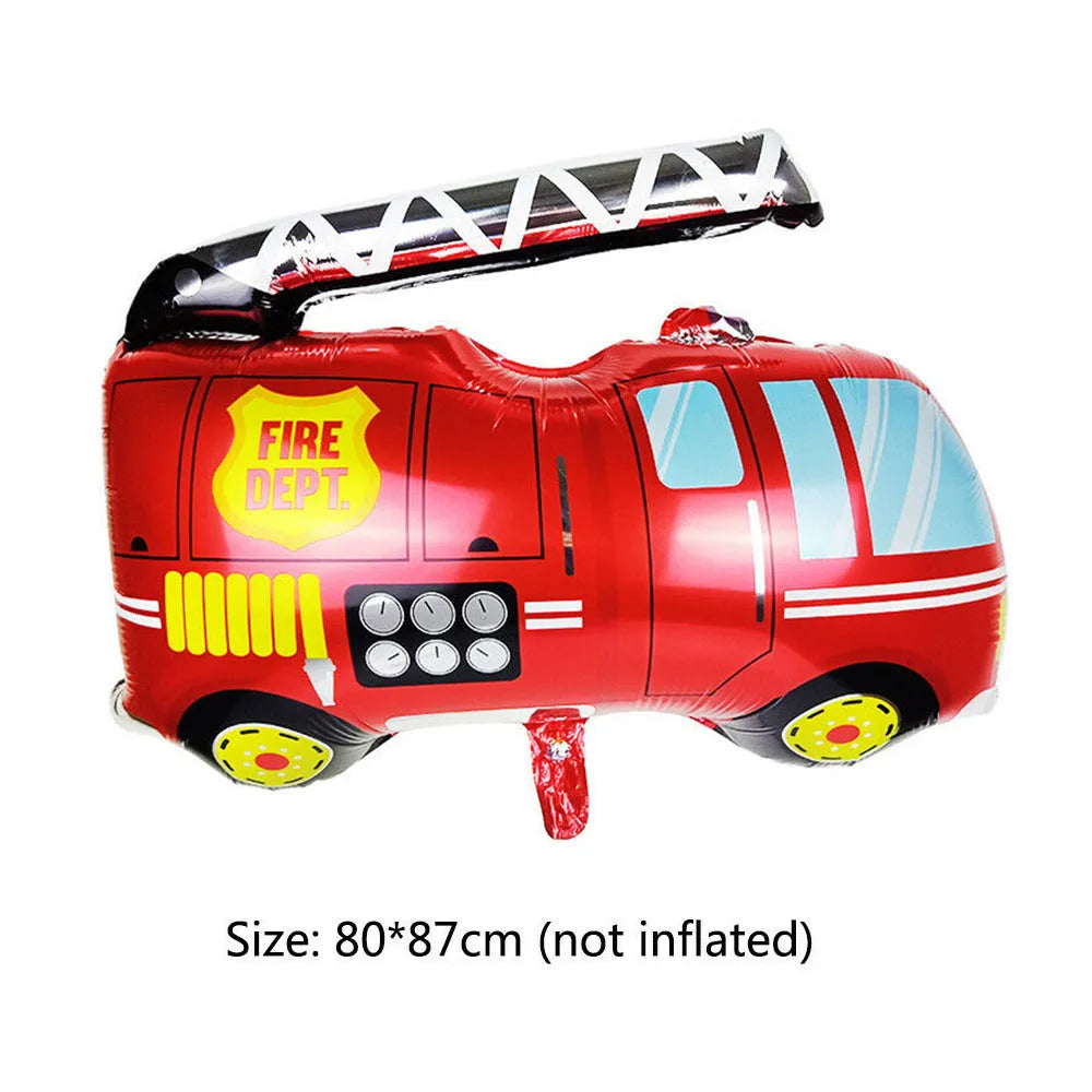 Fire Truck Birthday Party Tableware – Plates, Cups & Napkins Party Tableware Set Babs