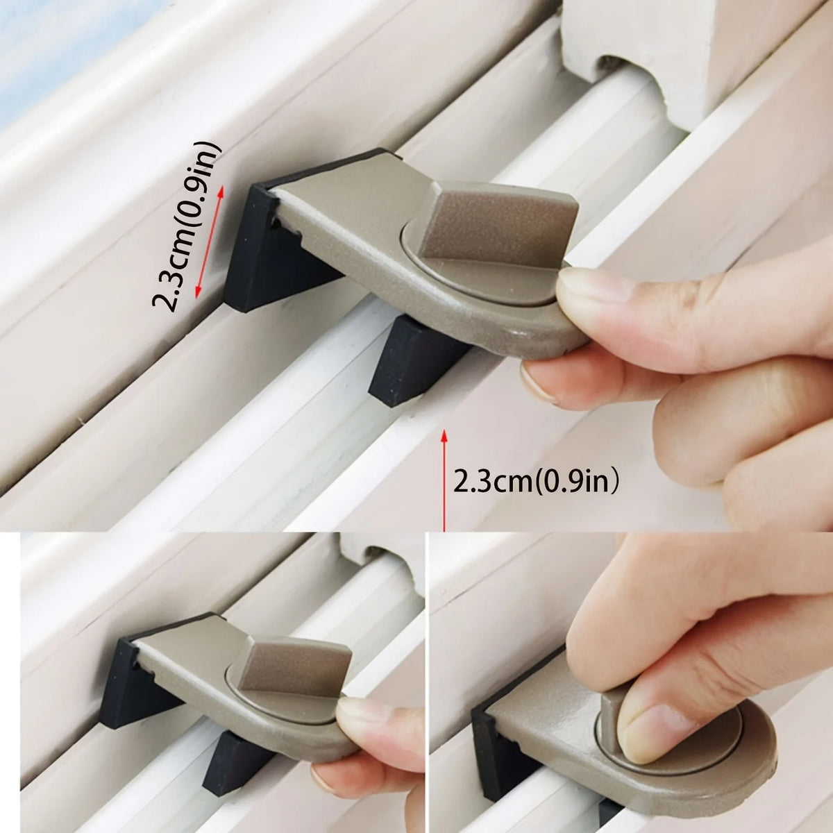 Zinc Alloy Sliding Door & Window Lock – Child & Pet Safety Window Door Lock Babs