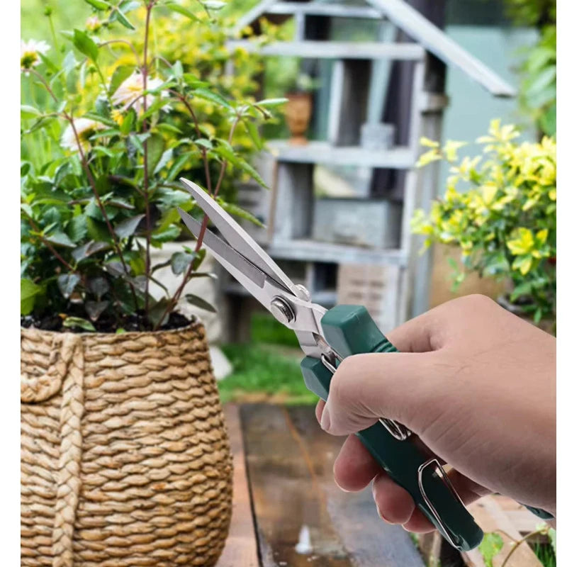 Stainless Steel Pruning Shears – Non-Slip Bonsai Garden Scissors Pruning Shears Babs