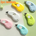 2pcs Mini Retractable Box Cutter Keychain Utility Knife Set Utility Knife Set Babs 2pc random