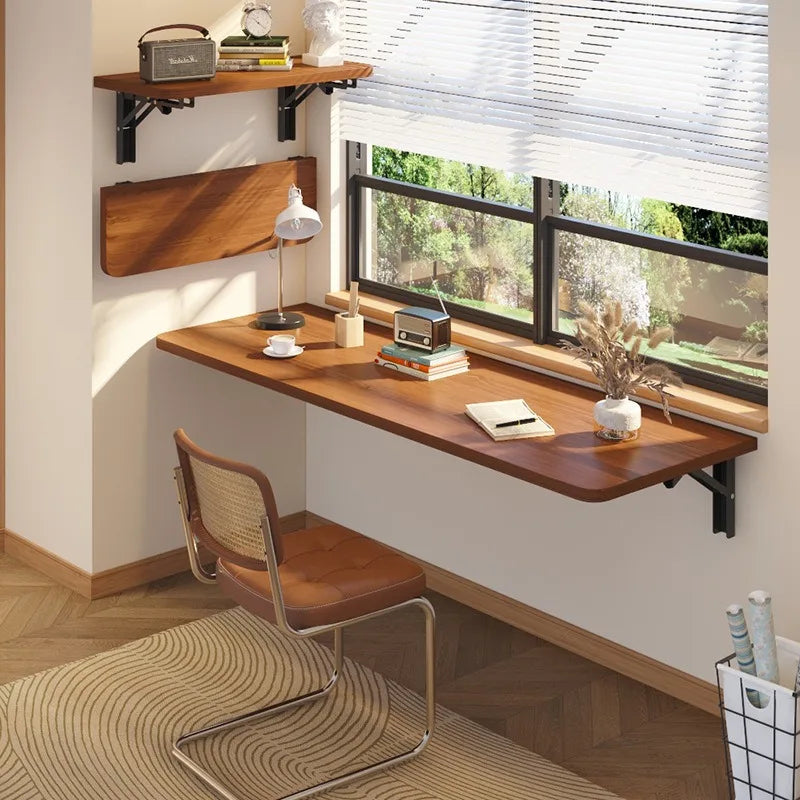 Wall Mounted Folding Desk – Solid Pine Wood Minimalist Table Folding Wall Desk Babs