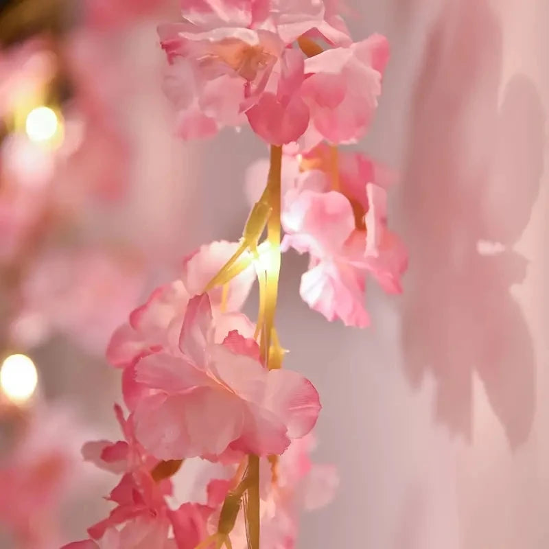 Cherry Blossom Vine String Lights – Battery Powered Floral Decor Floral String Lights Babs