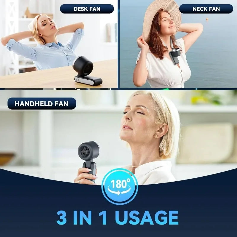 Rechargeable USB Mini Travel Fan – Foldable & Portable Portable Mini Fan Babs