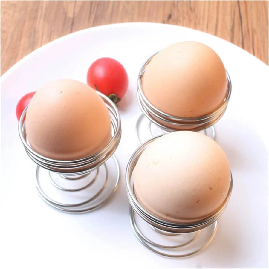 Stainless Steel Spring Egg Rack – Steamer Tray & Egg Holder Egg Steamer Rack Babs