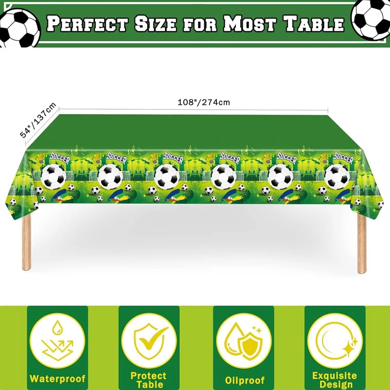 Soccer Party Disposable Tableware Set – Plates, Cups & More Party Tableware Set Babs