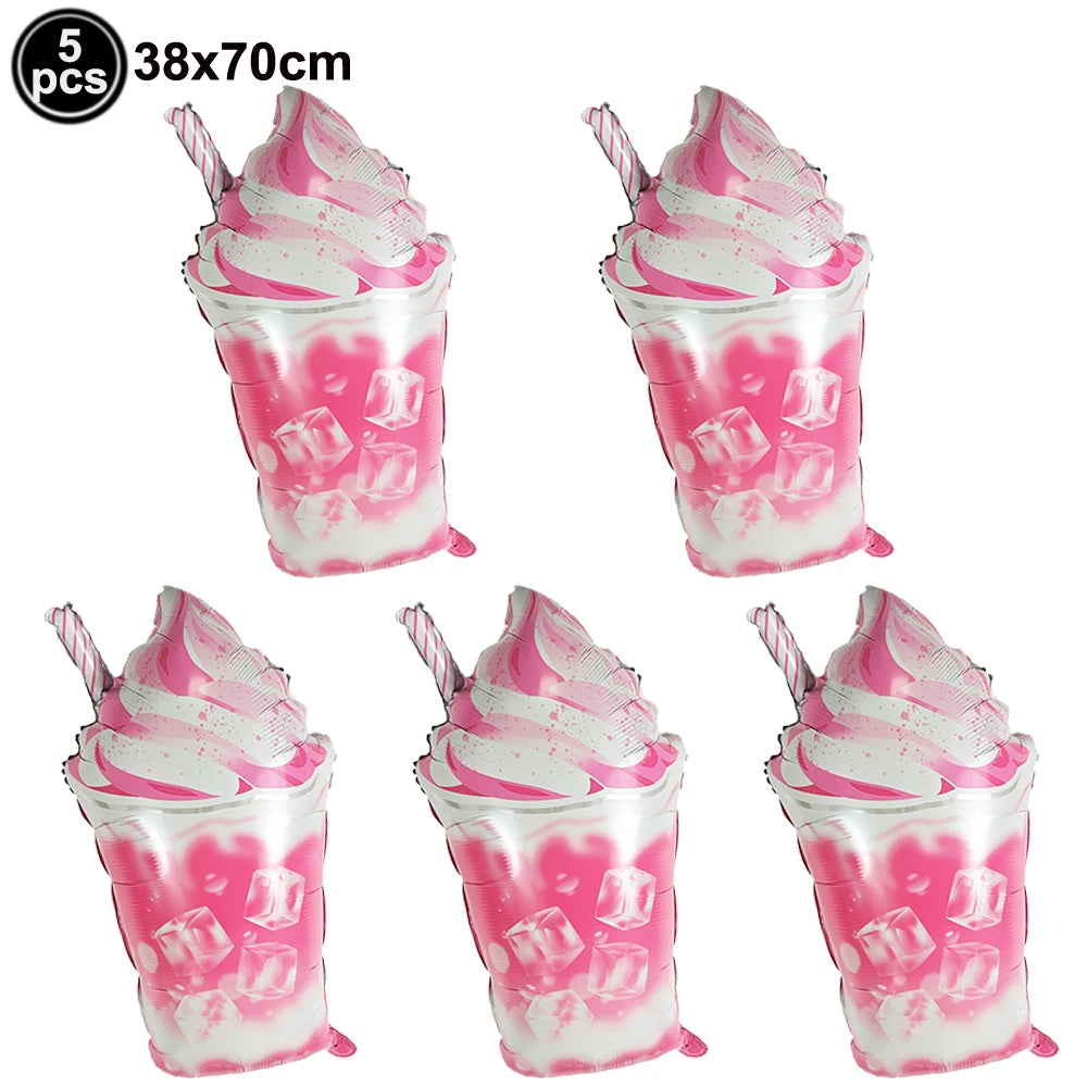 Summer Drink Foil Balloons – Beer, Wine & Cocktail Party Decor Party Foil Balloons Babs 5pcs 4 As pictures show