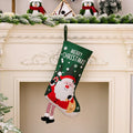 Large Christmas Stockings – Santa & Snowman Holiday Decor Christmas Stocking Babs other Santa