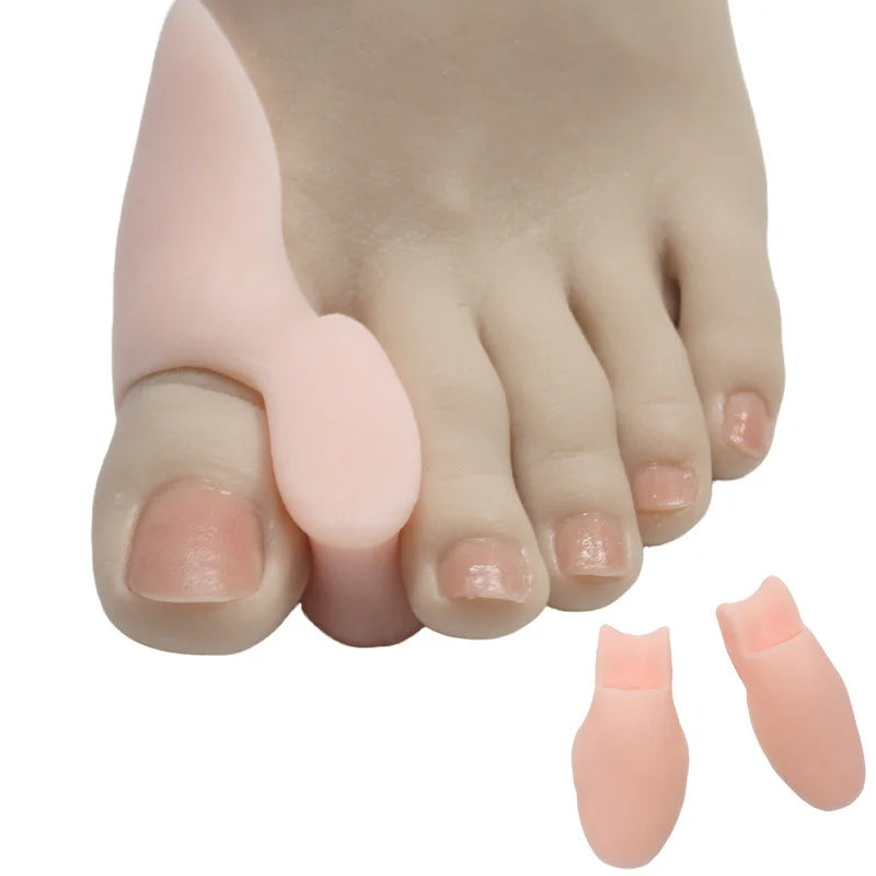 Silicone Toe Covers & Big Toe Separator – Unisex 1 Pair Silicone Toe Protector Babs skin color
