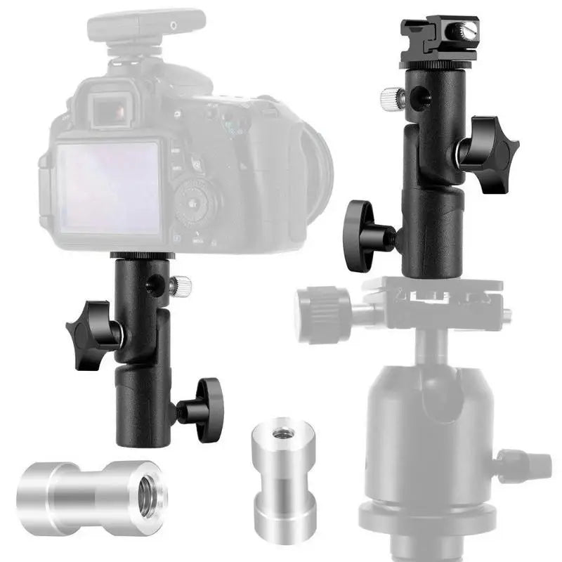 Flash Hot Shoe Umbrella Holder Swivel Bracket for DSLR Flash Bracket Mount Babs