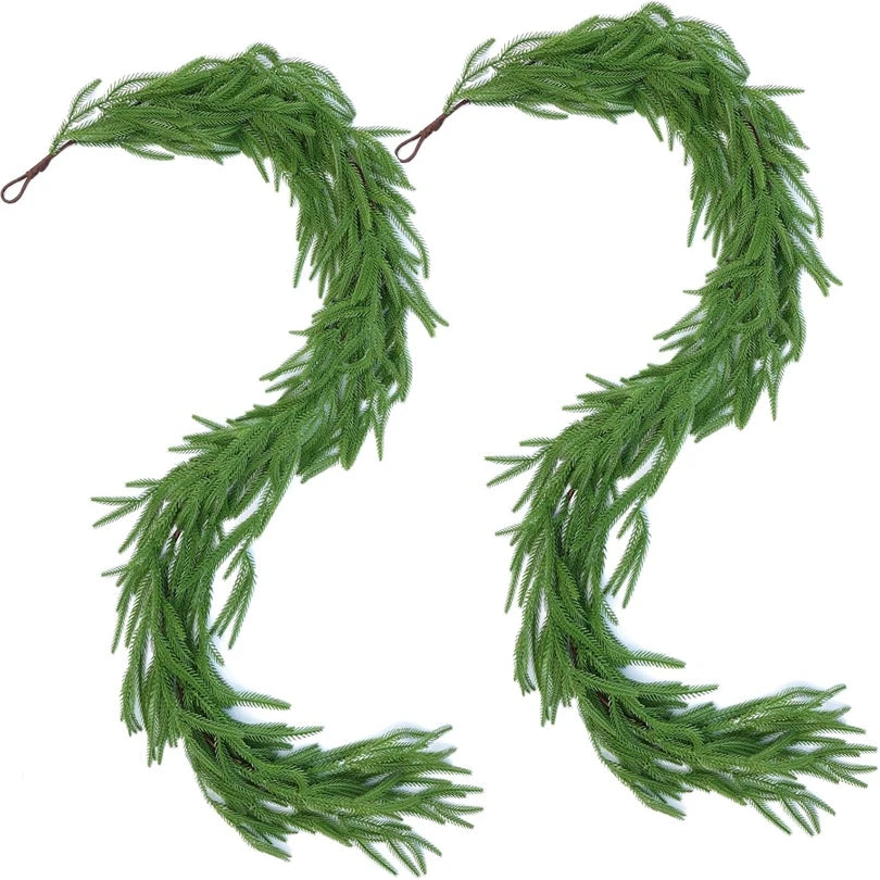 Artificial Green Rattan Vine for Christmas Wreath & Home Decor Artificial Plant Vine Babs green 1pc
