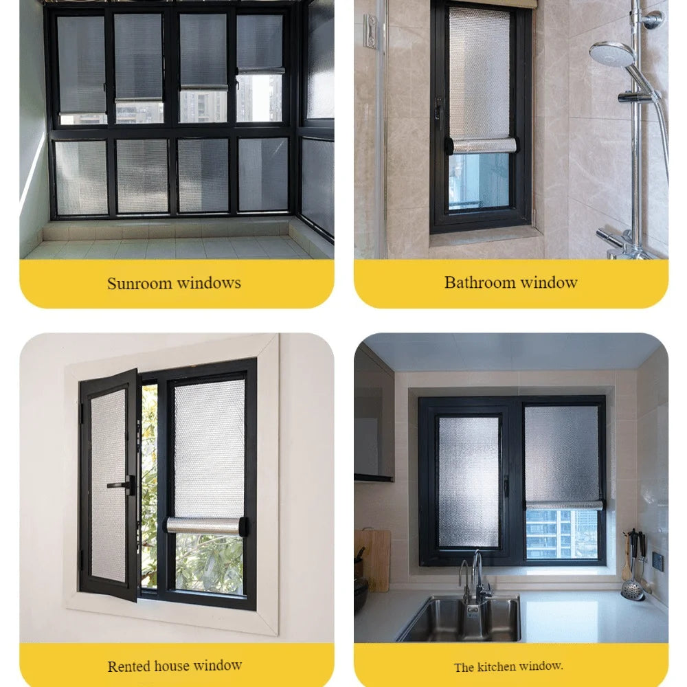 Window Insulation Film – UV Blocking Solar Heat Shield Foil Window Insulation Film Babs