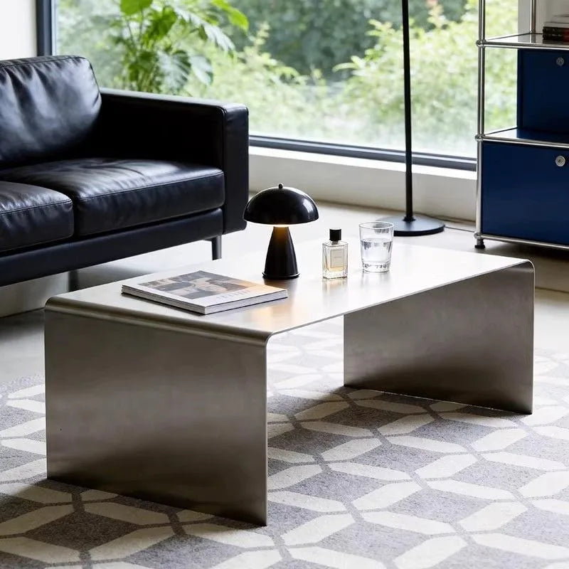 Stainless Steel Luxury Coffee Table | Modern Minimalist 130cm Coffee Table Babs