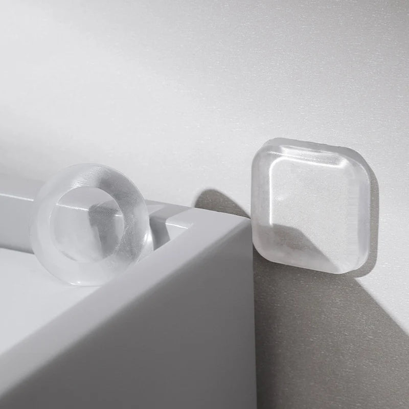 6-Pack Silicone Door Stopper Bumper Pads – Clear Adhesive Protectors Door Stopper Bumpers Babs
