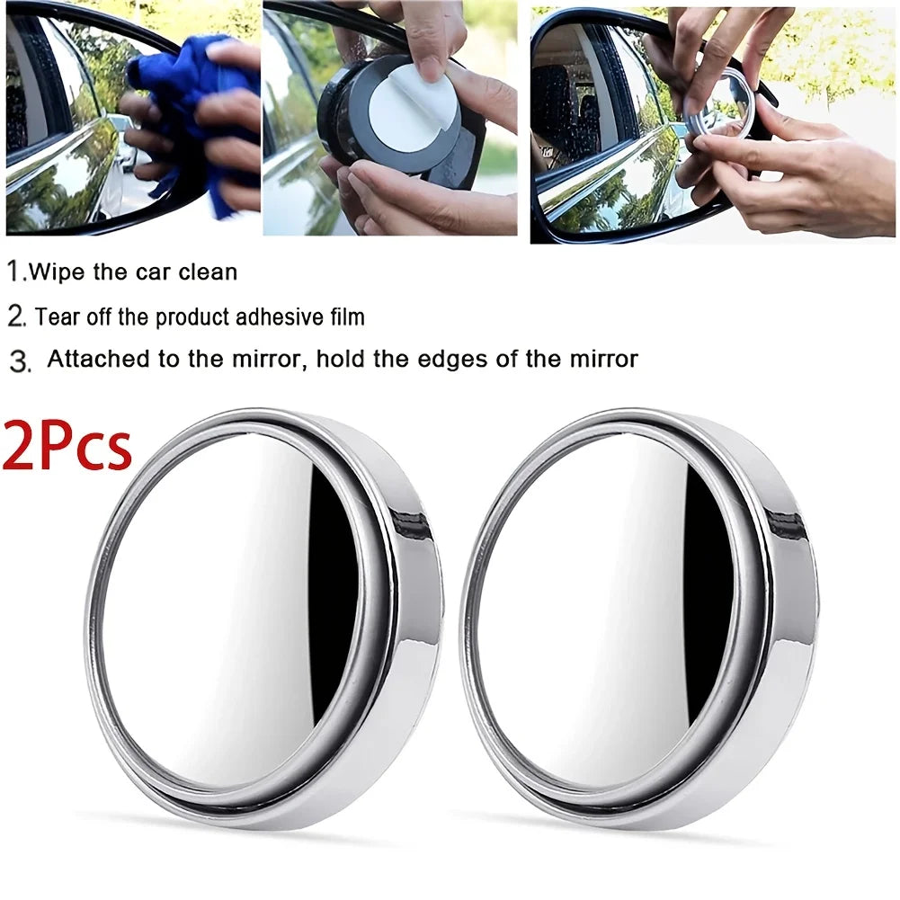 360° HD Blind Spot Car Rearview Mirrors – 2-Piece Set Blind Spot Mirror Babs