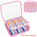 Hard Case for Tonies Figures & 4-Pack Sets | Clear Top Organizer Toy Storage Case Babs Pink