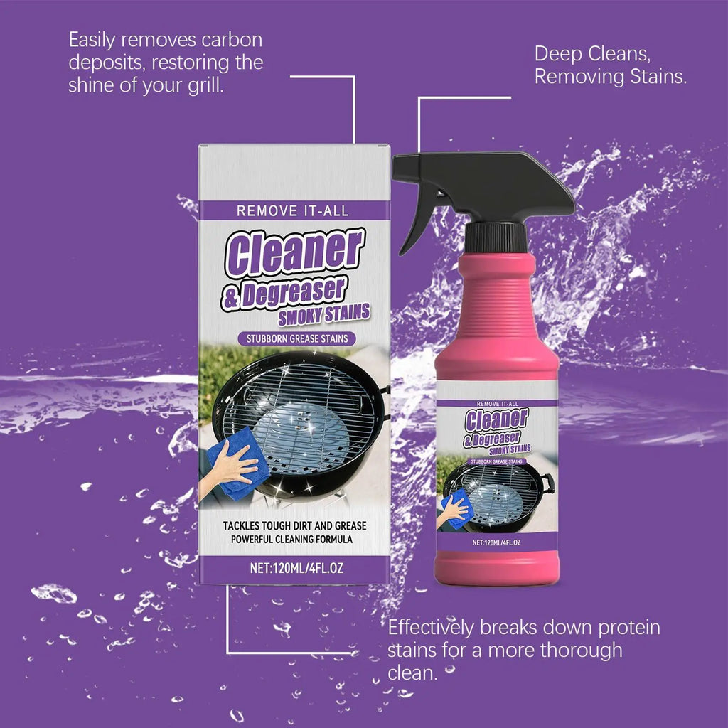 BBQ Grill & Pan Degreaser Spray – Removes Grease Fast Grill Degreaser Spray Babs