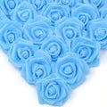 50/100 Foam Rose Artificial Flowers – Wedding & DIY Décor Artificial Flowers Babs Blue 50pcs
