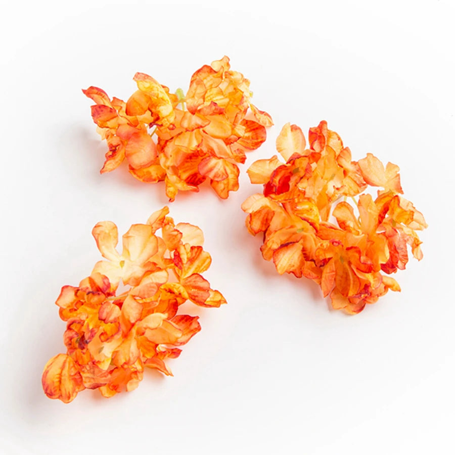 10 Artificial Silk Hydrangea Heads – DIY Wedding Floral Decor Artificial Silk Flowers Babs Color 12 10pieces