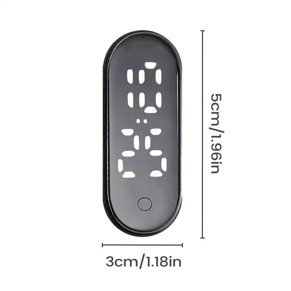 Waterproof Mini LED Car Clock – Adhesive Digital Dashboard Clock Car Dashboard Clock Babs 03