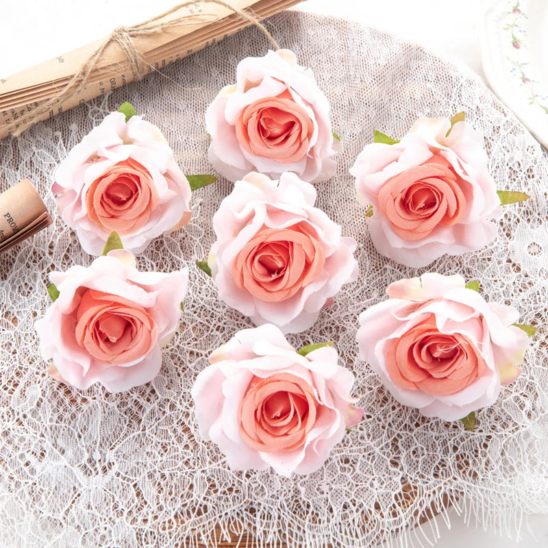 Silk Rose Artificial Flowers 10/20pcs – Wedding & Home Décor Artificial Silk Flowers Babs color 9 10 pcs