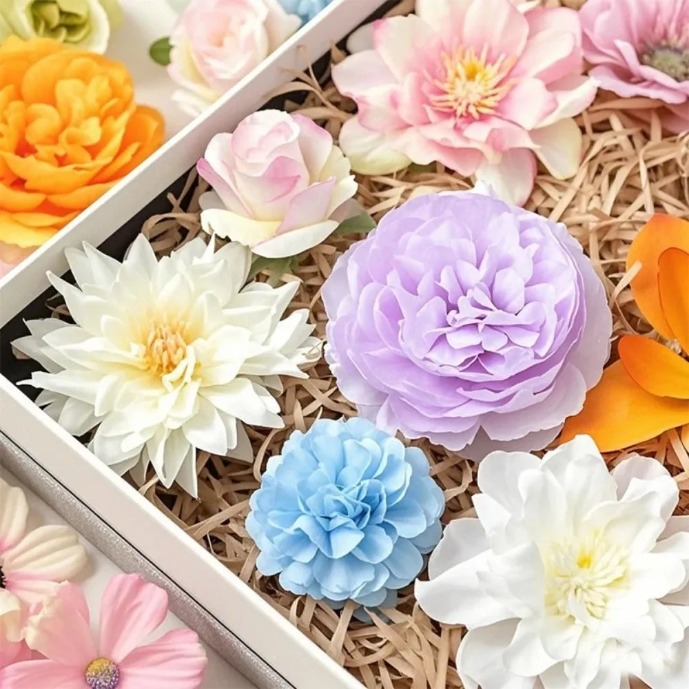 20/52Pcs Silk Artificial Flowers – Home, DIY & Wedding Décor Artificial Silk Flowers Babs