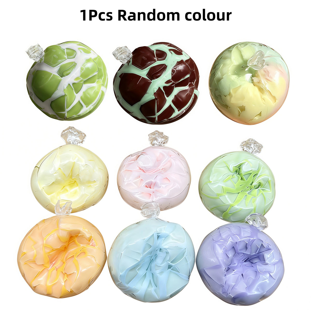 Mint Crispy Ball Sensory Fidget Squeeze Toy & Party Favor Sensory Fidget Toy Babs 1pcs Random