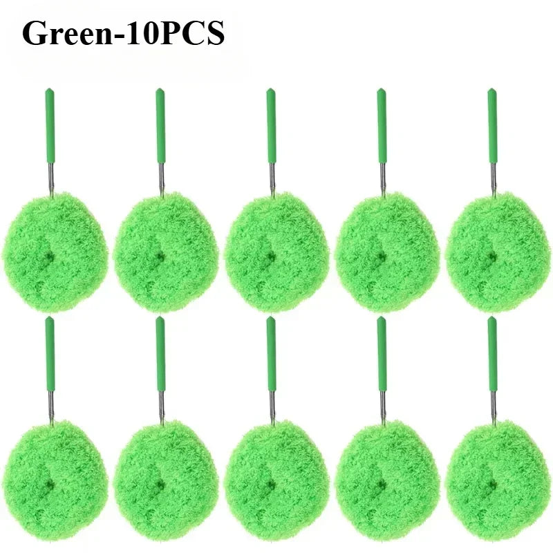 Extendable Microfiber Feather Duster – Washable & Reusable Extendable Feather Duster Babs Green-10PC