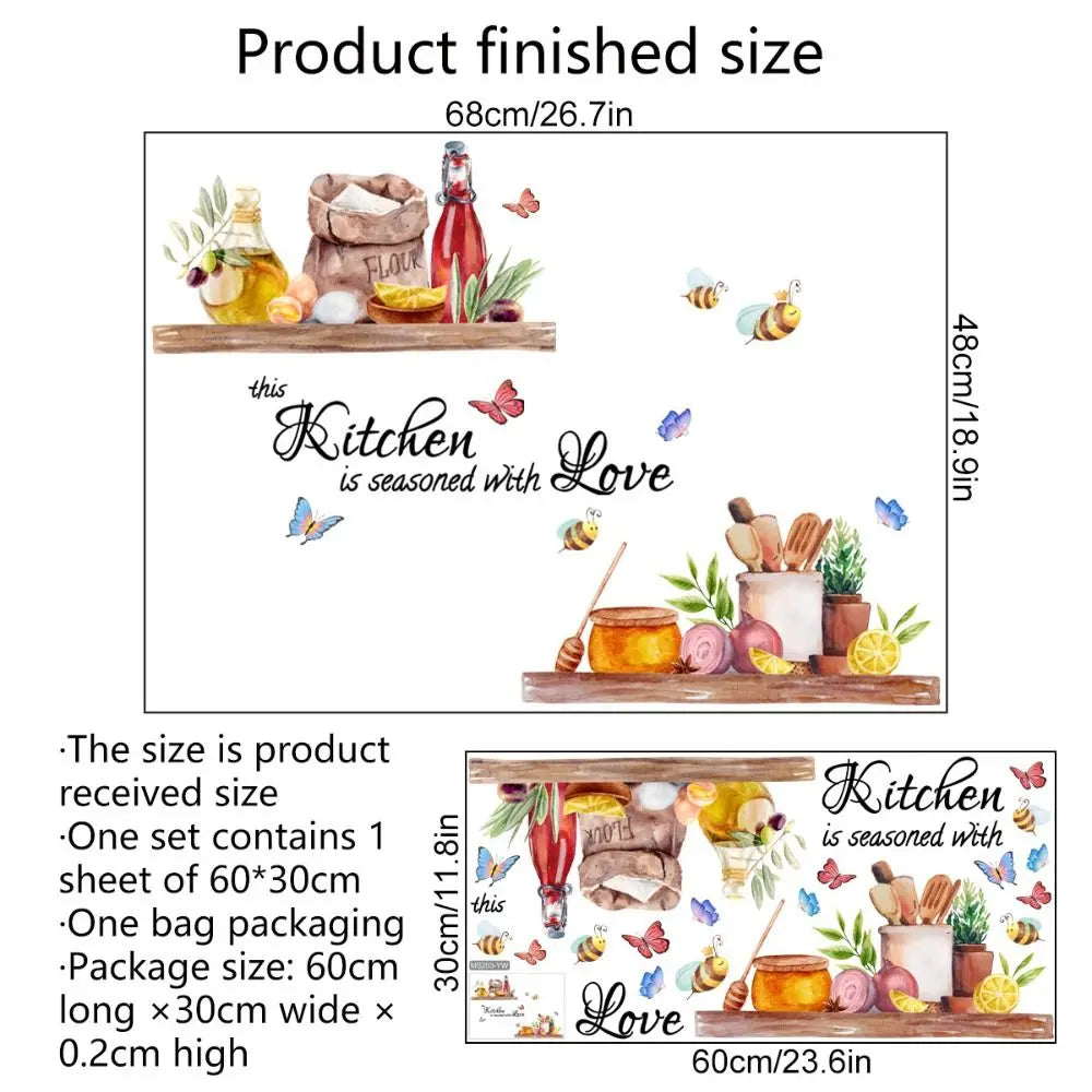 Bee & Butterfly Wall Sticker – Waterproof Removable PVC Decal Wall Sticker Decal Babs