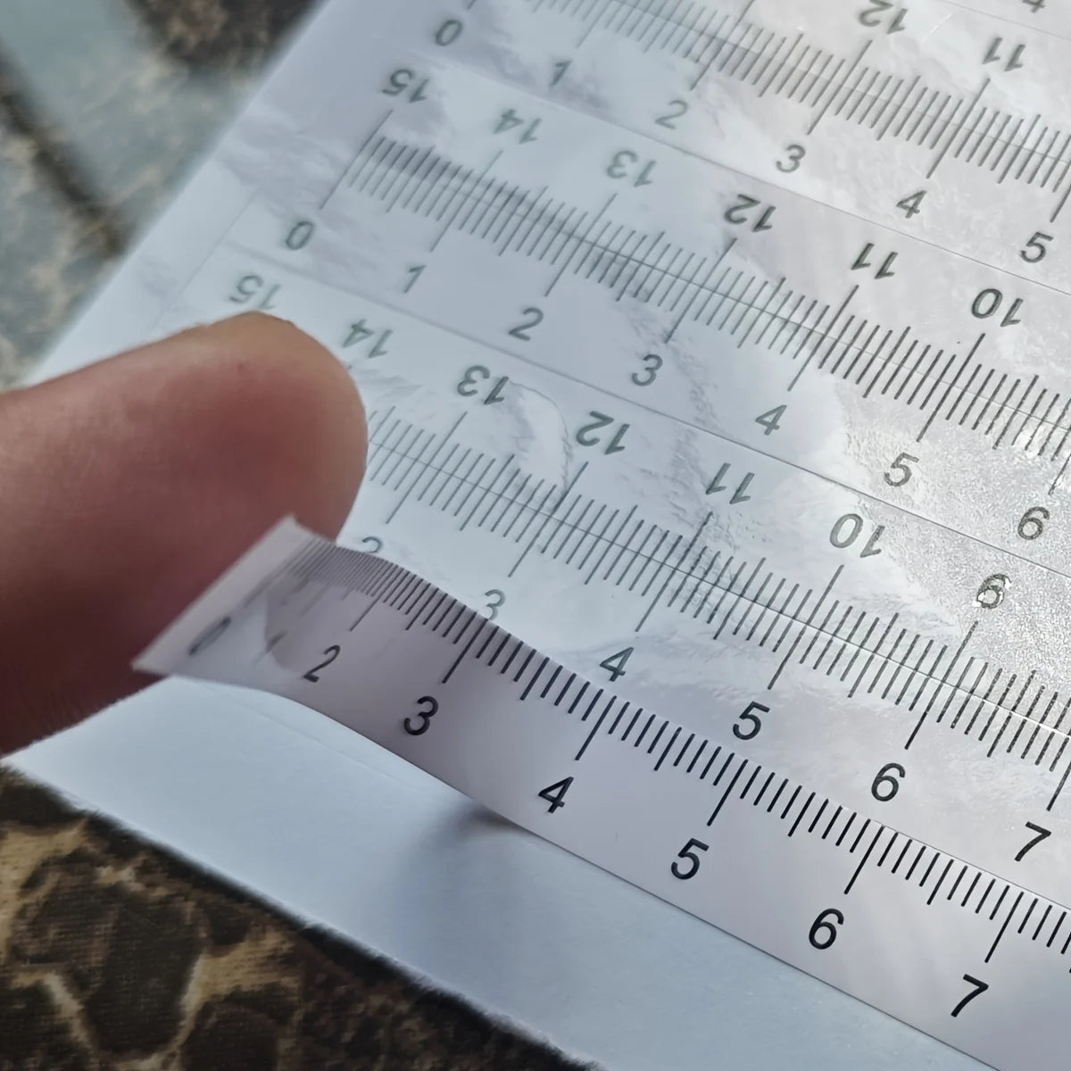10-Piece Self-Adhesive Ruler Set – Office, Sewing & Study Self-Adhesive Ruler Set Babs