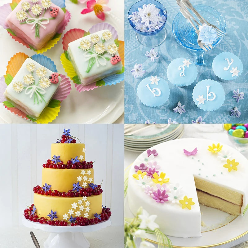 3D Mini Daisy Silicone Mold – Fondant & Chocolate Cake Decorating Silicone Baking Mold Babs