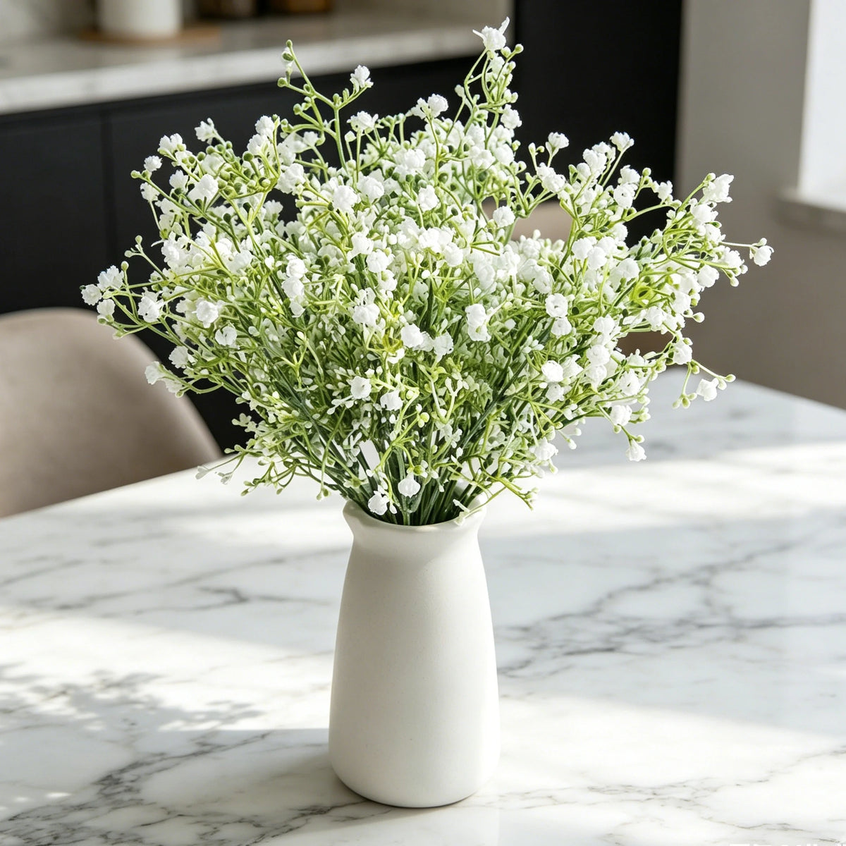 Artificial Gypsophila Bouquet | Fake Flowers for Wedding & Home Artificial Flower Bouquet Babs