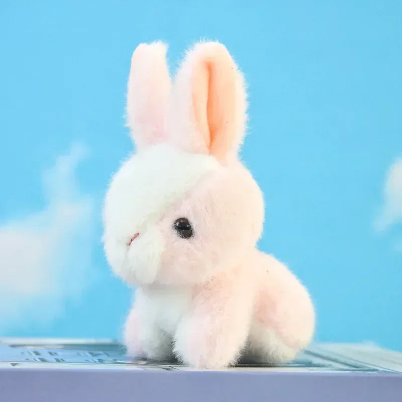 Plush Rabbit Keychain Pendant – Cute Bunny Bag Charm Gift Plush Keychain Pendant Babs 1pcs Pink