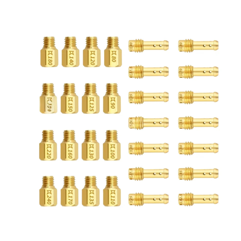 Mikuni VM Carburetor Main & Pilot Jet Kit – 30-Piece Set Carburetor Jet Kit Babs A