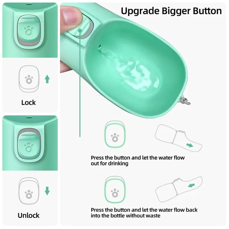 Portable Leakproof Pet Water Bottle for Dogs & Cats – Travel Pet Water Bottle Babs