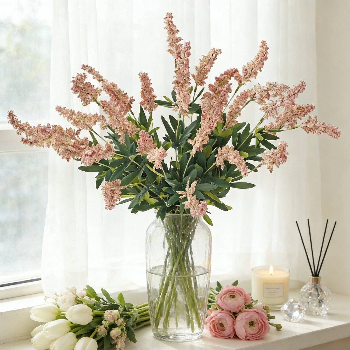 Artificial Silk Butterfly Orchid Bouquet – Wedding & Home Décor Artificial Silk Flowers Babs