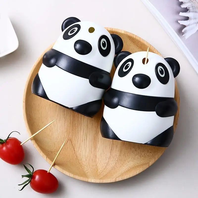 Cute Panda Automatic Toothpick Holder Box – Fun Table Decor Toothpick Holder Babs