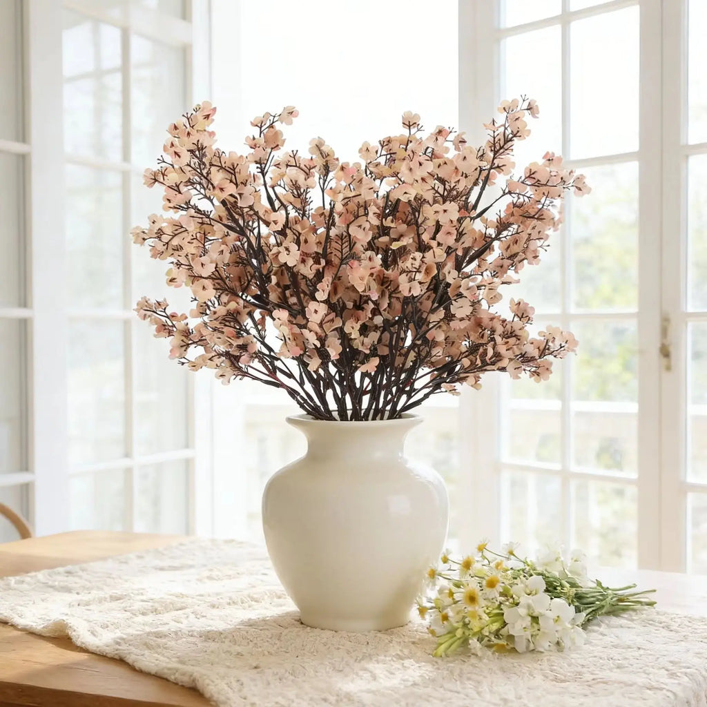 Artificial Silk Flower Bouquet – Wedding & Holiday Decor (2/4 PCS) Artificial Flower Bouquet Babs