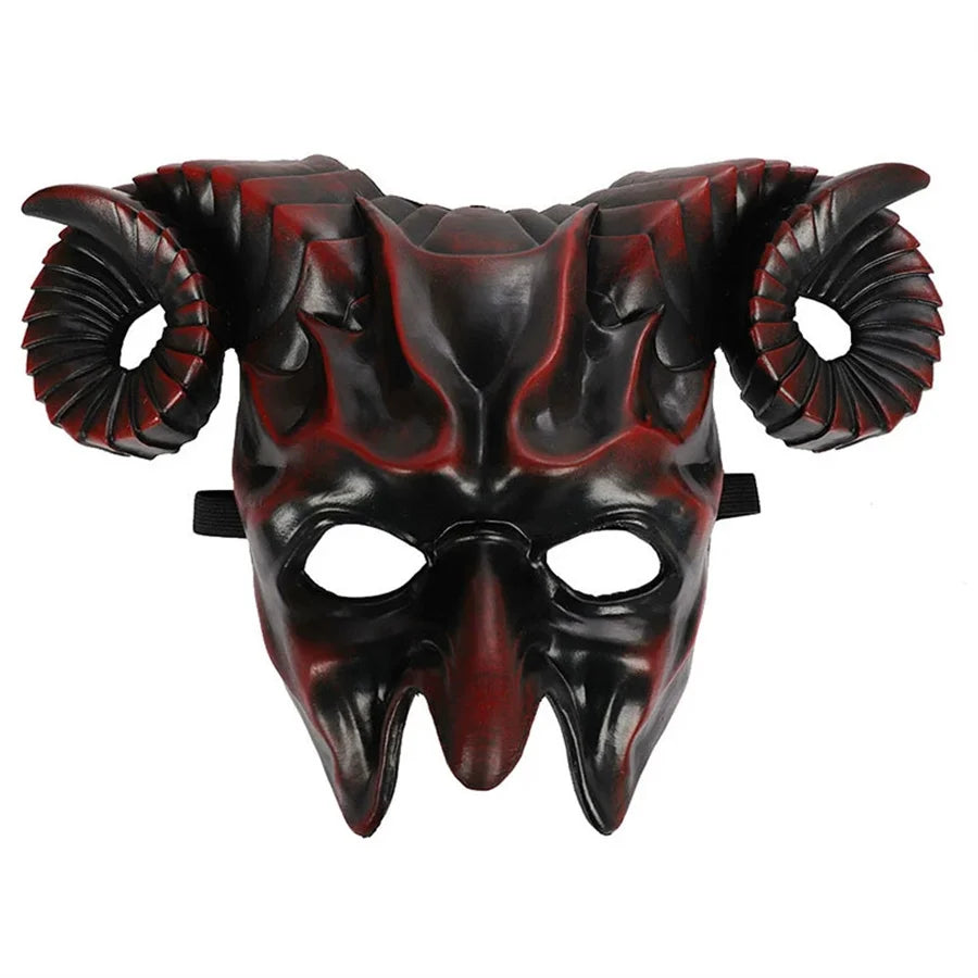 Horror 3D Horn Face Mask – Cosplay & Costume Party Prop Costume Face Mask Babs