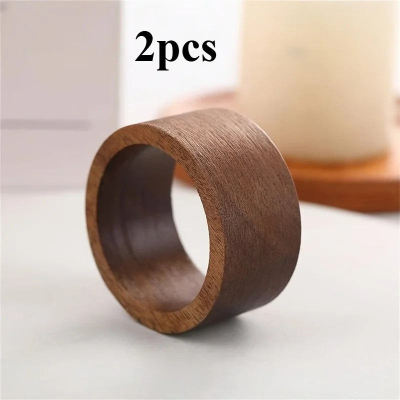 Rustic Farmhouse Napkin Ring Holders – Bulk Holiday & Wedding Napkin Ring Holders Babs 2pcs