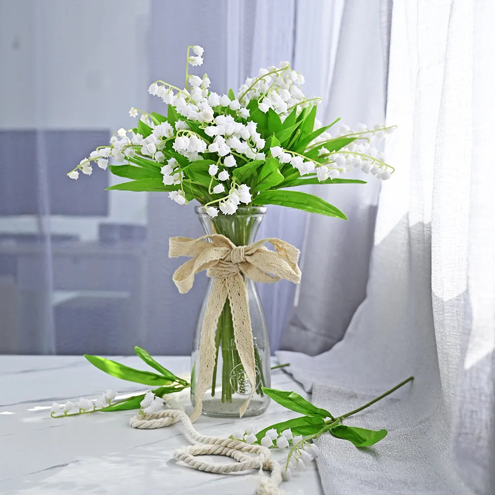 Artificial Bellflower Bouquet – Handmade Fake Plastic Flowers Artificial Flower Bouquet Babs