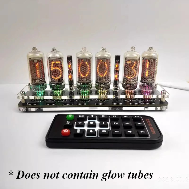 6-Digit IN-8 Nixie Tube Clock Base – LED Motherboard Nixie Tube Clock Base Babs