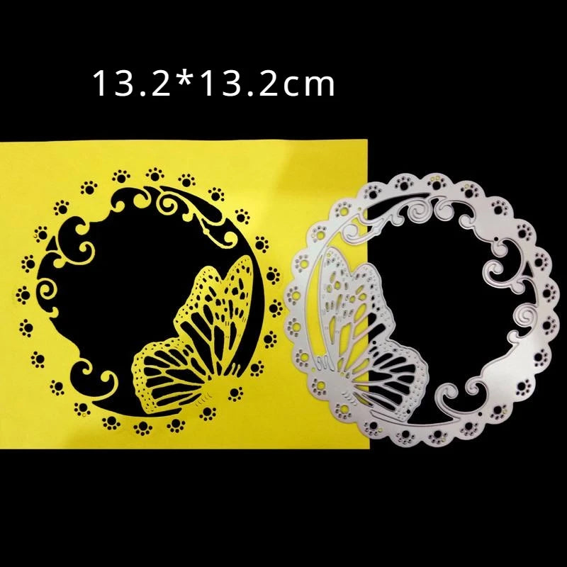 Circle Butterfly Metal Cutting Dies for Cards & Scrapbooking Metal Cutting Die Babs A