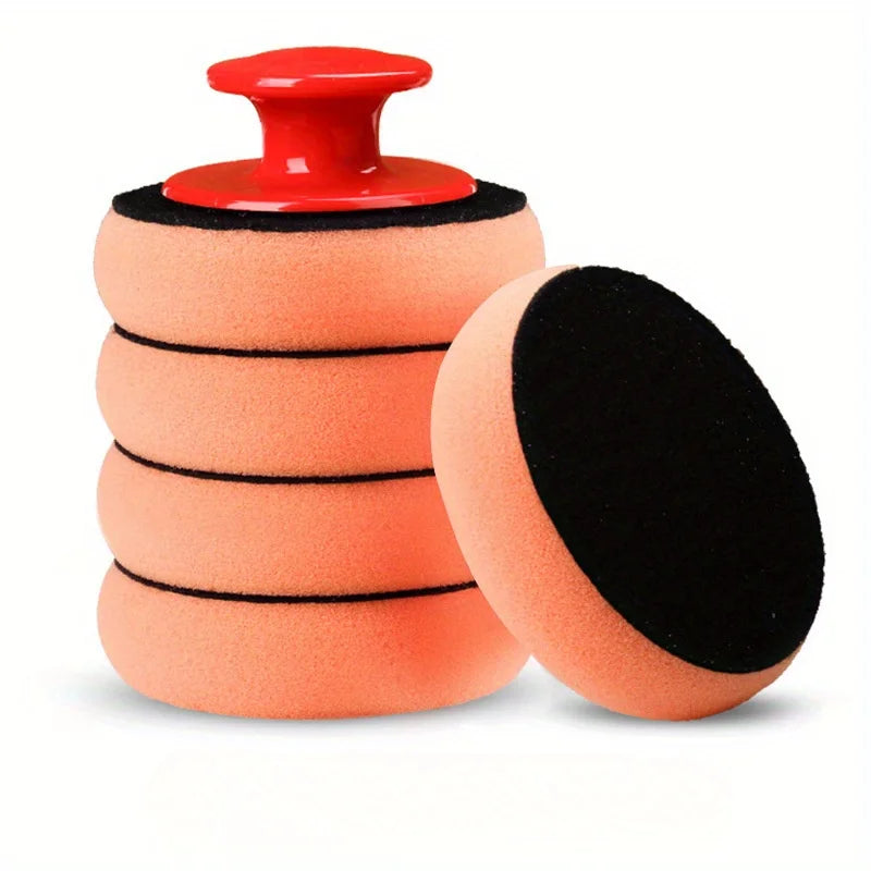 Car Wax Applicator Kit – Polyurethane Sponge Pads & Handle Car Wax Applicator Kit Babs