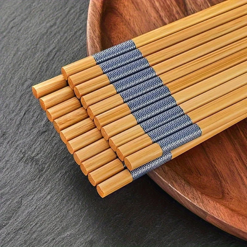 Bamboo Chopsticks – Reusable Long Chinese Tableware Bamboo Chopsticks Babs