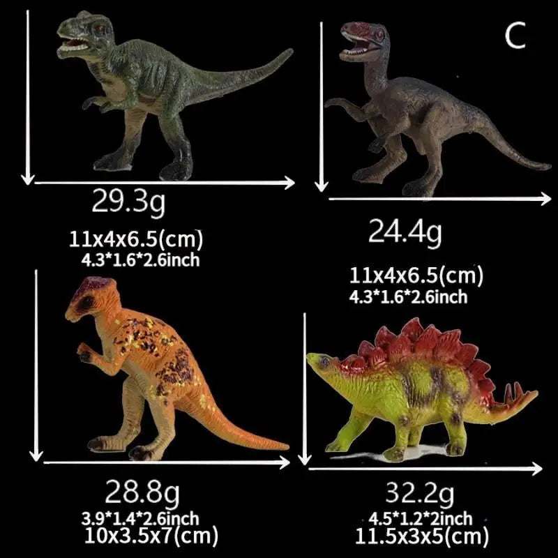 4-Piece Realistic Dinosaur Toy Set – PVC Animal Figures Dinosaur Toy Set Babs C